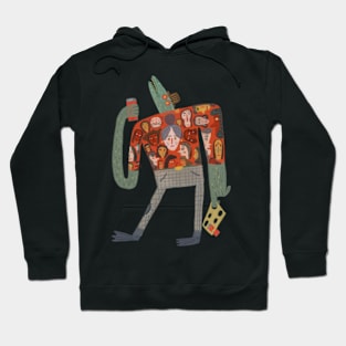 Funny Hippie Lizard Hoodie